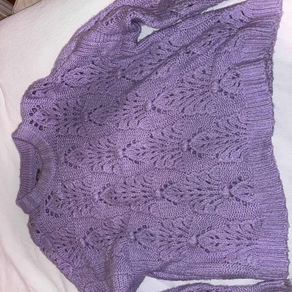 Aerie Lavender Knit Sweater